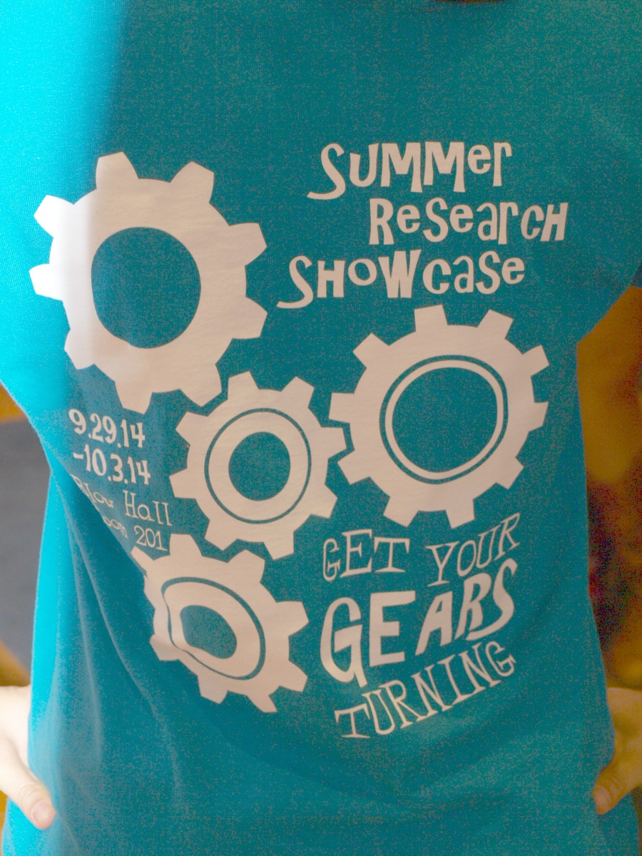 All students who participated in the poster presentations received a t-shirt